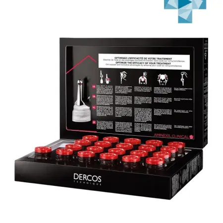 VICHY Средство против выпадения волос для мужчин / Dercos Aminexil 21 х 6 мл - 5