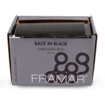Фольга с тиснением в рулоне, черная / Embossed Roll Medium Back In Black 98 м