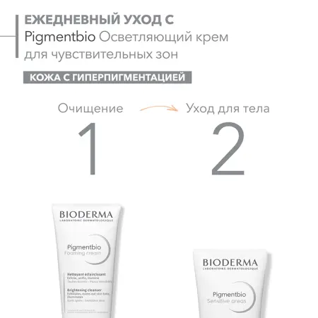 BIODERMA Крем осветляющий для чувствительных зон / PIGMENTBIO 75 мл - 6