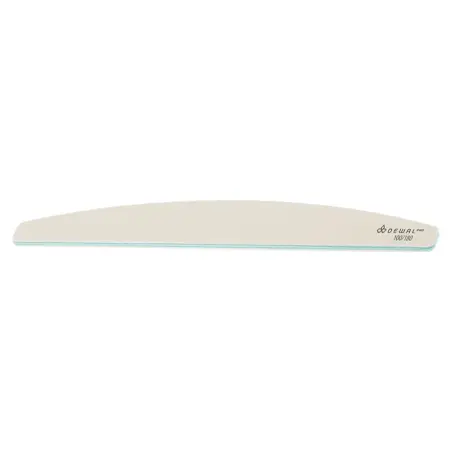 DEWAL PROFESSIONAL Пилка для ногтей улыбка белая 100/180 18 см - 1