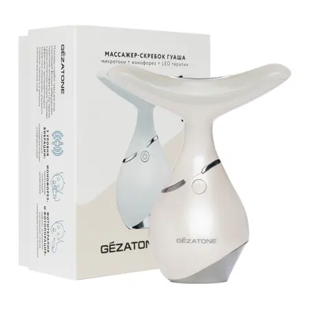 GEZATONE Массажер-скребок гуаша и микротоки для лица m915 - 4