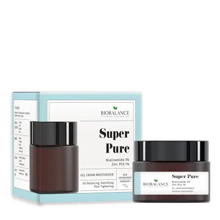 BIOBALANCE Гель-крем для лица с ниацинамидом 5% + цинк 1% / SUPER PURE GEL CREAM 50 мл - 2