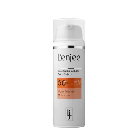 L ENJEE Крем тонирующий солнцезащитный для лица SPF50, оттенок Dark / Sunscreen Cream Dark Tinted 50 мл - 1