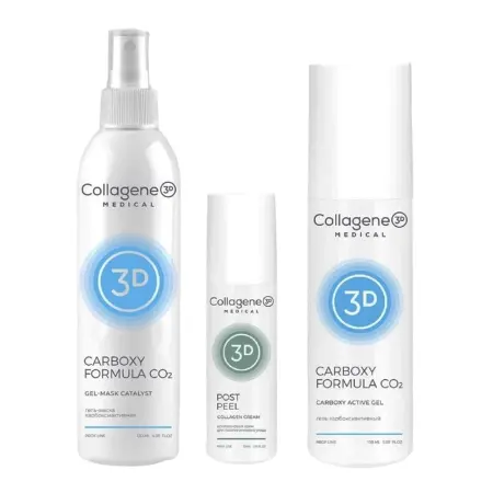 MEDICAL COLLAGENE 3D Набор для проведения процедуры карбокситерапии (гель 150 мл, гель-маска 120, крем 30 мл) Carboxy Formula CO2 - 2