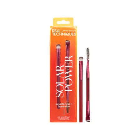 REAL TECHNIQUES Набор кистей для макияжа глаз и бровей / Real Techniques Solar Power Smolder Eye + Brow Duo - 2