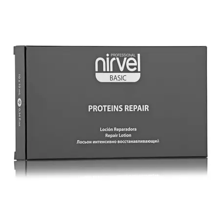 NIRVEL PROFESSIONAL Лосьон интенсивно восстанавливающий, питательный с протеинами пшеницы для сухих и поврежденных волос / PROTEINS REPAIR LOTION 10*10 мл - 1