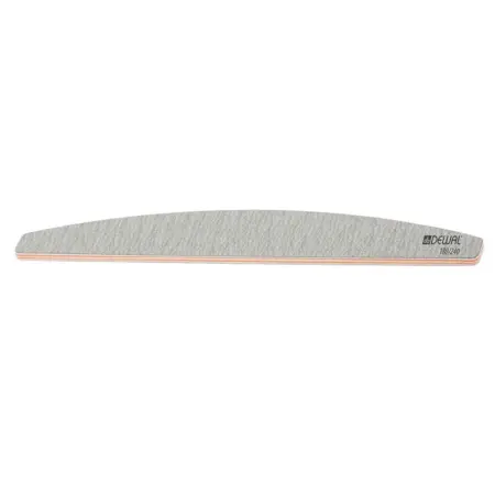 DEWAL PROFESSIONAL Пилка для ногтей улыбка серая 180/240 18 см - 2