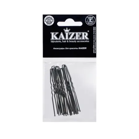 KAIZER Шпилька металлическая, серебро, 60 мм, 15 шт - 2