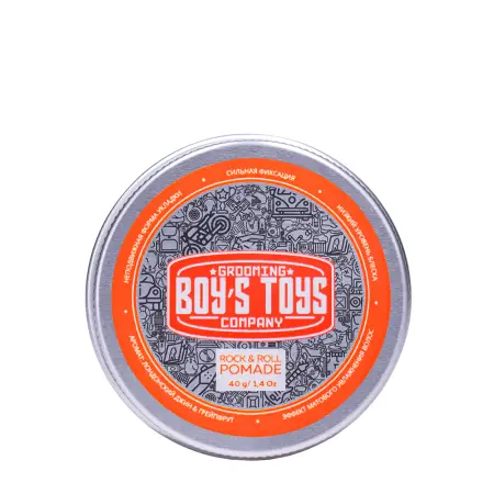 BOY S TOYS Помада для укладки волос сильной фиксации со средним уровнем блеска / Boy s Toys Кастом Pomade 40 мл - 1