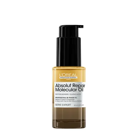 L OREAL PROFESSIONNEL Масло молекулярное двухфазное, мини / Absolut Repair Molecular 30 мл - 1