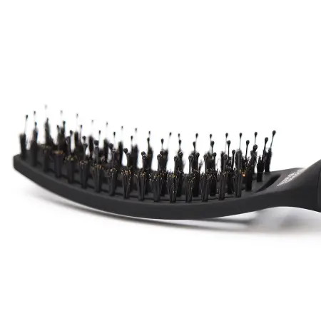 OLIVIA GARDEN Щетка Fingerbrush Care Iconic Boar&Nylon Full Black S - 2