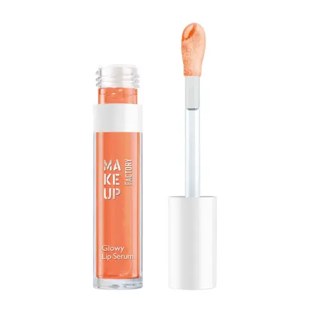 MAKE UP FACTORY Блеск-масло для губ, 30 прекрасный апельсин / Glowy Lip Serum 4,5 мл - 2