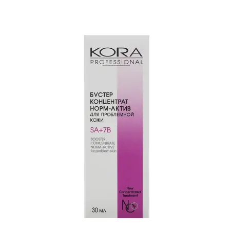 KORA Бустер-концентрат норм-актив для проблемной кожи / KORA PROFESSIONAL 30 мл - 3