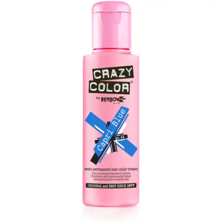 CRAZY COLOR Краска для волос, сине-голубой / Crazy Color Capri Blue 100 мл - 2