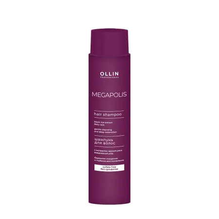 OLLIN PROFESSIONAL Шампунь с экстрактом черного риса / Ollin Megapolis 400 мл - 1
