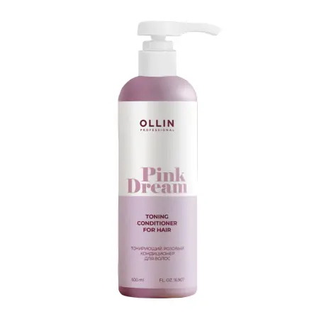 OLLIN PROFESSIONAL Кондиционер тонирующий розовый для волос / PINK DREAM 500 мл - 1