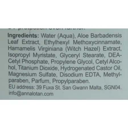 ANNA LOTAN Крем солнцезащитный увлажняющий Барбадос SPF19 / Protective Daily Moisturizer SPF19 BARBADOS70мл~ - 3