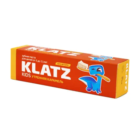 KLATZ Паста зубная без фтора Утренняя карамель / KIDS 40 мл - 3