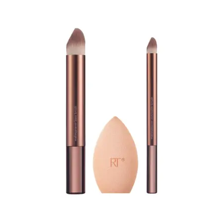 REAL TECHNIQUES Набор кистей и спонж для макияжа / Real Techniques Makeupsaver Sponge + Brush Trio - 2