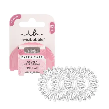 INVISIBOBBLE Резинка-браслет для тонких волос / invisibobble EXTRA CARE Crystal Clear - 1