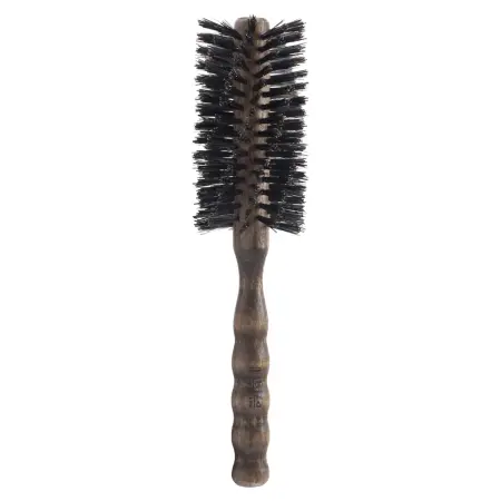 IBIZA HAIR Щетка круглая, закрученная для укладки волос, диаметр 55 мм (красное дерево) - 1