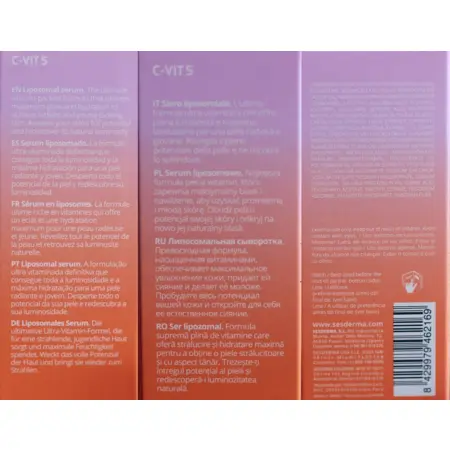 SESDERMA Сыворотка липосомальная с комплексом витамина С (5 типов) / C-VIT 5 Liposomal serum 30 мл - 4