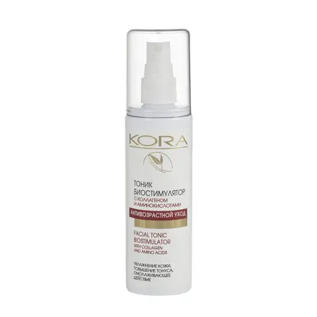KORA Тоник биостимулятор с коллагеном и аминокислотами / Facial tonic biostimulator 150 мл - 1
