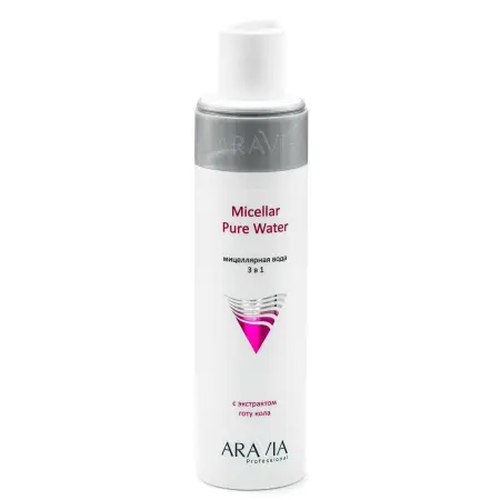 ARAVIA Professional Вода мицеллярная 3 в 1 с экстрактом готу кола / Micellar Pure Water 250 мл - 2