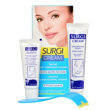 SURGI Набор для удаления волос на лице / Cream Extra Gentle Formula - 1