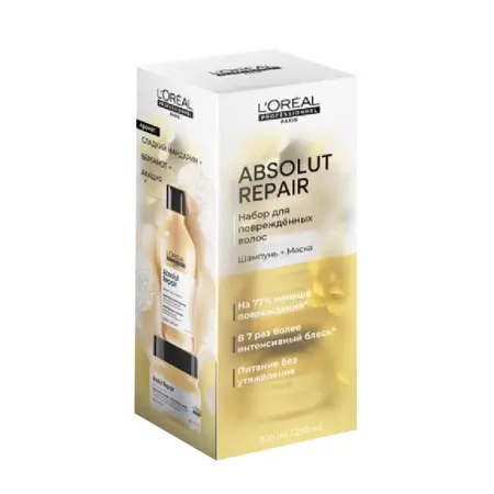 L OREAL PROFESSIONNEL Набор Весенний для поврежденных волос (шампунь 300 мл + маска 250 мл) Absolut Repair - 1