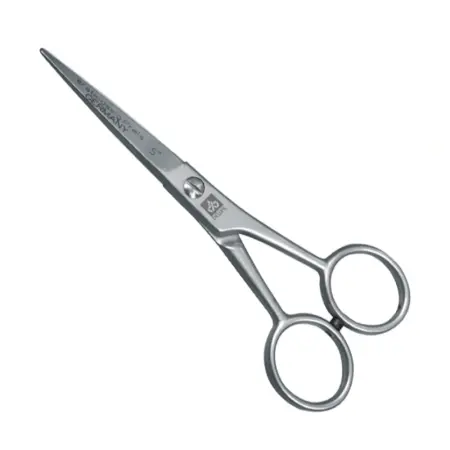 DEWAL PROFESSIONAL Ножницы парикмахерские прямые с микронасечками 5,5 (серебристые кольца) - 1
