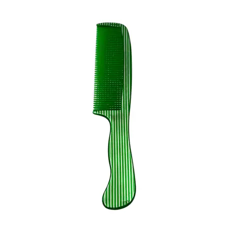 IWOU PROFESSIONAL Расческа с ручкой зеленая с серебром 22см/SHUMEIJIA - 1