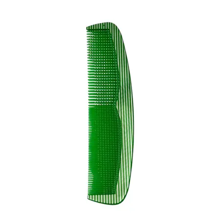IWOU PROFESSIONAL Расческа комбинированная зеленая с серебром 21см/SHUMEIJIA - 1