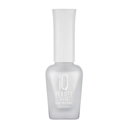 IQ BEAUTY Укрепитель для ослабленных и ломких ногтей с коллоидным золотом / Gold Hardener White 12,5 мл - 1