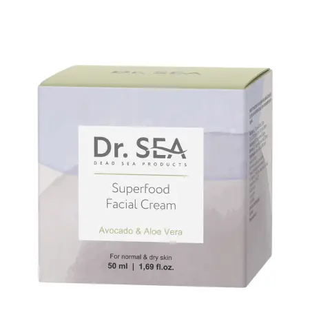 DR. SEA Крем для лица с авокадо и алое вера Суперфуд / Dr.Sea 50 мл - 3