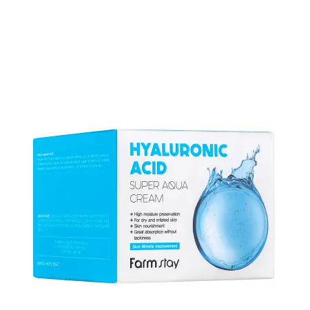 FARMSTAY Крем интенсивно увлажняющий для лица с гиалуроновой кислотой / Hyaluronic Acid Super Aqua Cream 100 мл - 2