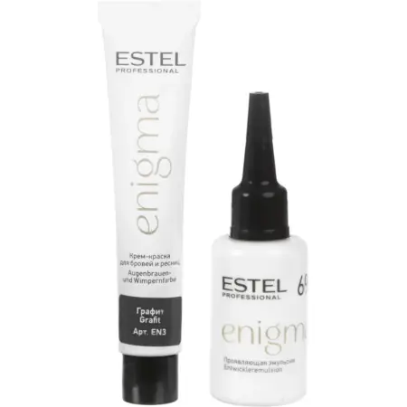 ESTEL PROFESSIONAL Краска для бровей и ресниц, графит / Enigma - 6