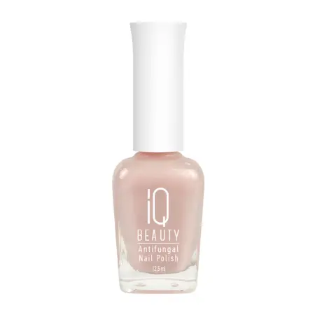IQ BEAUTY 02 лак для ногтей для защиты от грибка с активатором роста с тербинафином, бежевый / Antifungal Nail Polish 12,5 мл - 1