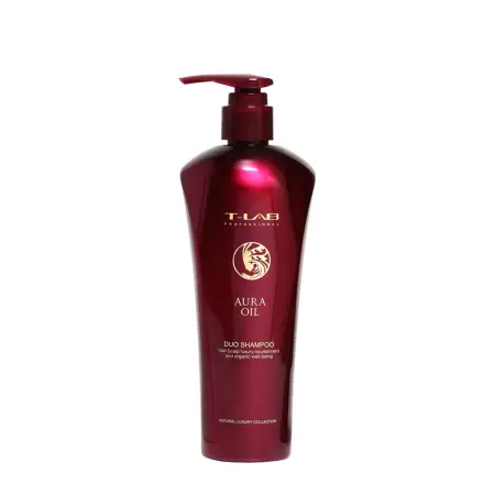 T-LAB PROFESSIONAL Шампунь для сияния и гладкости волос / AURA OIL Duo Shampoo 300 мл - 1