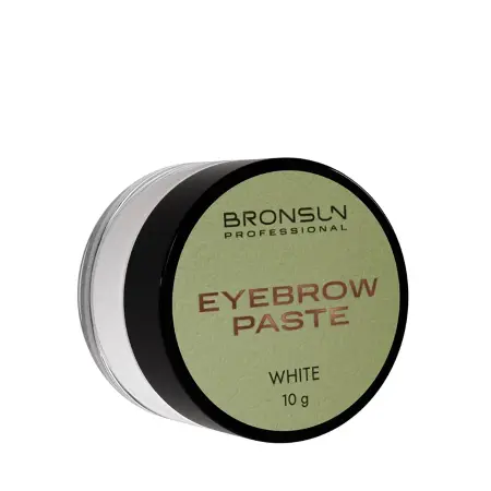 BRONSUN Паста для бровей, белый / Eyebrow Paste WHITE 10 гр - 3