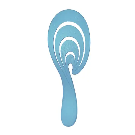 SOLOMEYA Расческа гибкая для волос Голубая волна / Flex bio hair brush Blue Wave - 2