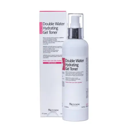 SKINDOM Тоник-гель увлажняющий / DOUBLE WATER HYDRATING GEL TONER 220 мл - 2