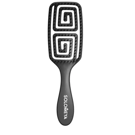 SOLOMEYA Расческа для сухих и влажных волос с ароматом винограда MZ005 / Wet Detangler Brush Rectangular Grape - 1