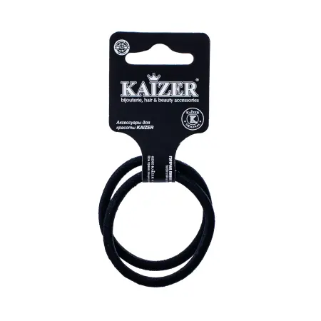 KAIZER Резинка тканевая Колечки, цвет ассорти, 50*5 мм, 2 шт - 2