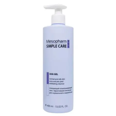 MESOPHARM PROFESSIONAL Гель очищающий с фруктовыми кислотами для лица / AHA GEL 400 мл - 1