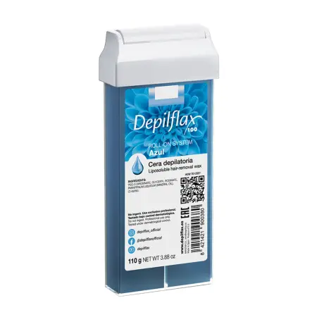 DEPILFLAX 100 Воск для депиляции в картридже, азуленовый 110 гр - 1