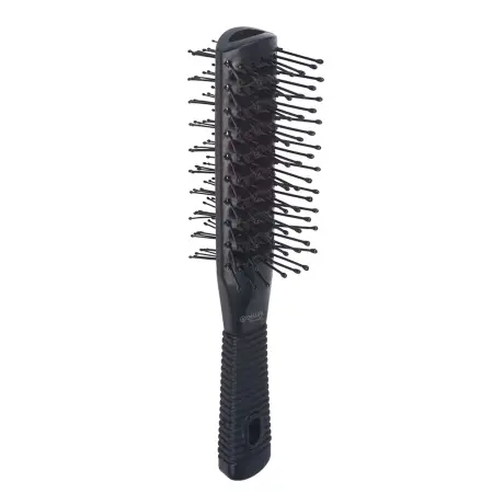 DEWAL BEAUTY Щетка туннельная 2-х сторонняя, пластиковый штифт, черная, 7 рядов - 3