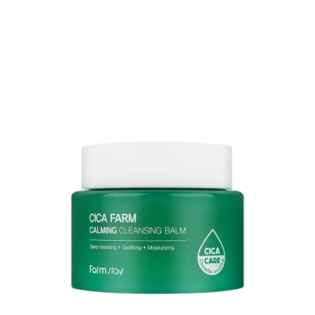 FARMSTAY Бальзам гидрофильный для снятия макияжа успокаивающий кожу / Cica Farm Calming Cleansing Balm 95 мл - 1