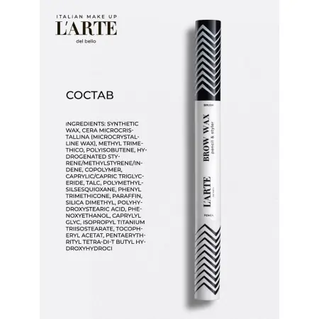 LARTE DEL BELLO Воск фиксирующий для бровей, прозрачный / Brow Wax 1 гр - 6