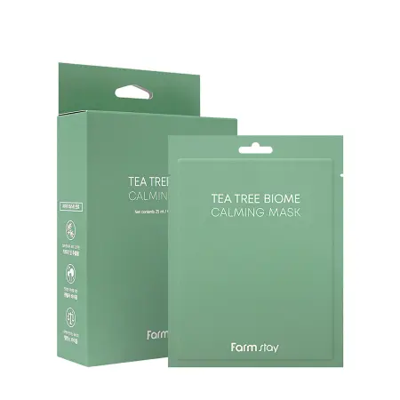 FARMSTAY Маска тканевая интенсивно успокаивающая для лица с чайным деревом / Tea Tree Biome Calming Mask 10*25 мл - 2